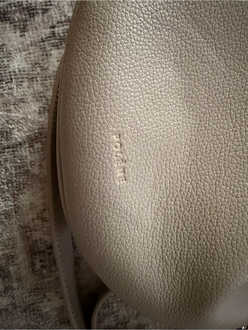 Polène Tonca Shoulder Bag in Light Taupe - Picture 2 of 7